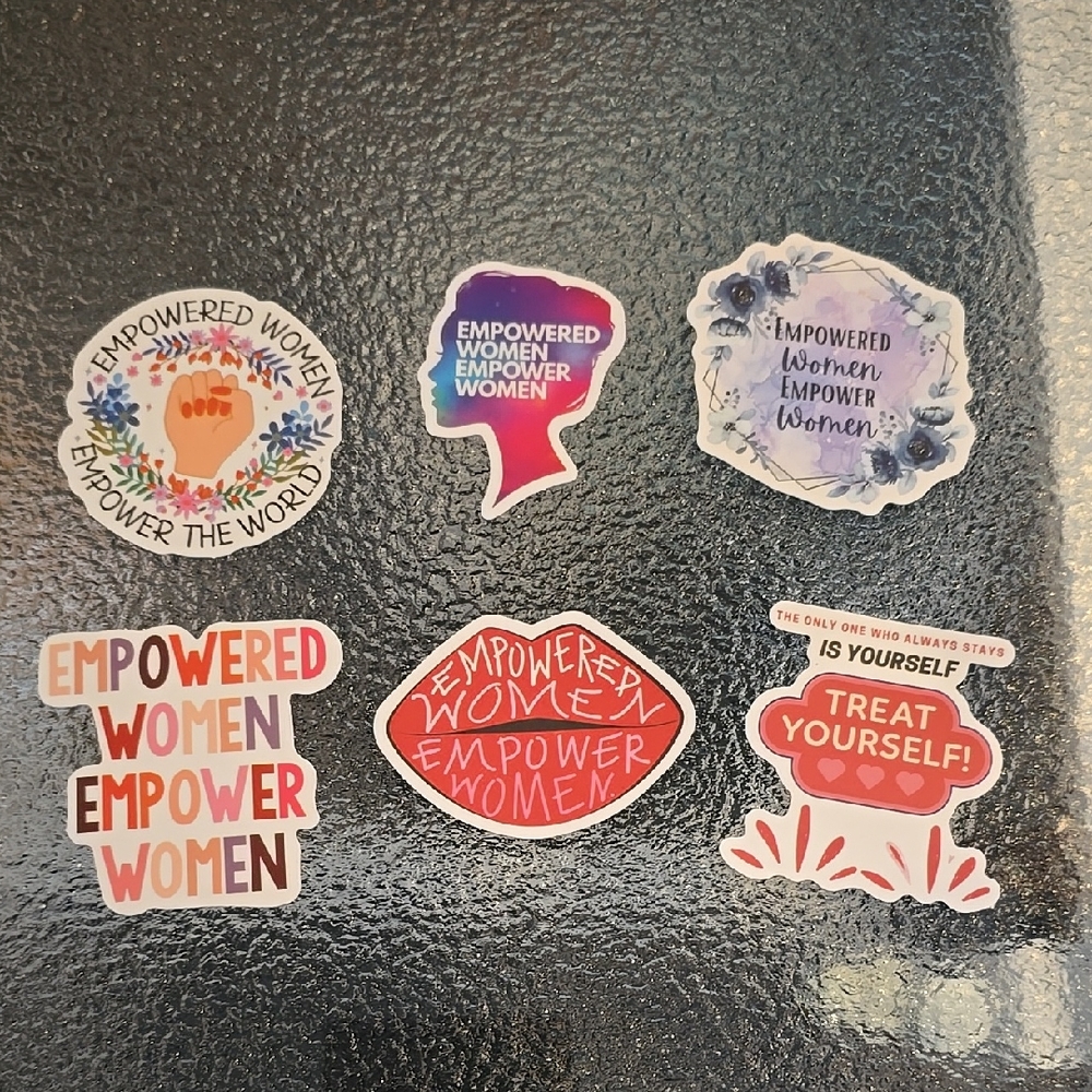 Empowered Women Sticker Set - Bag #52 - Set of 6 - NWOT